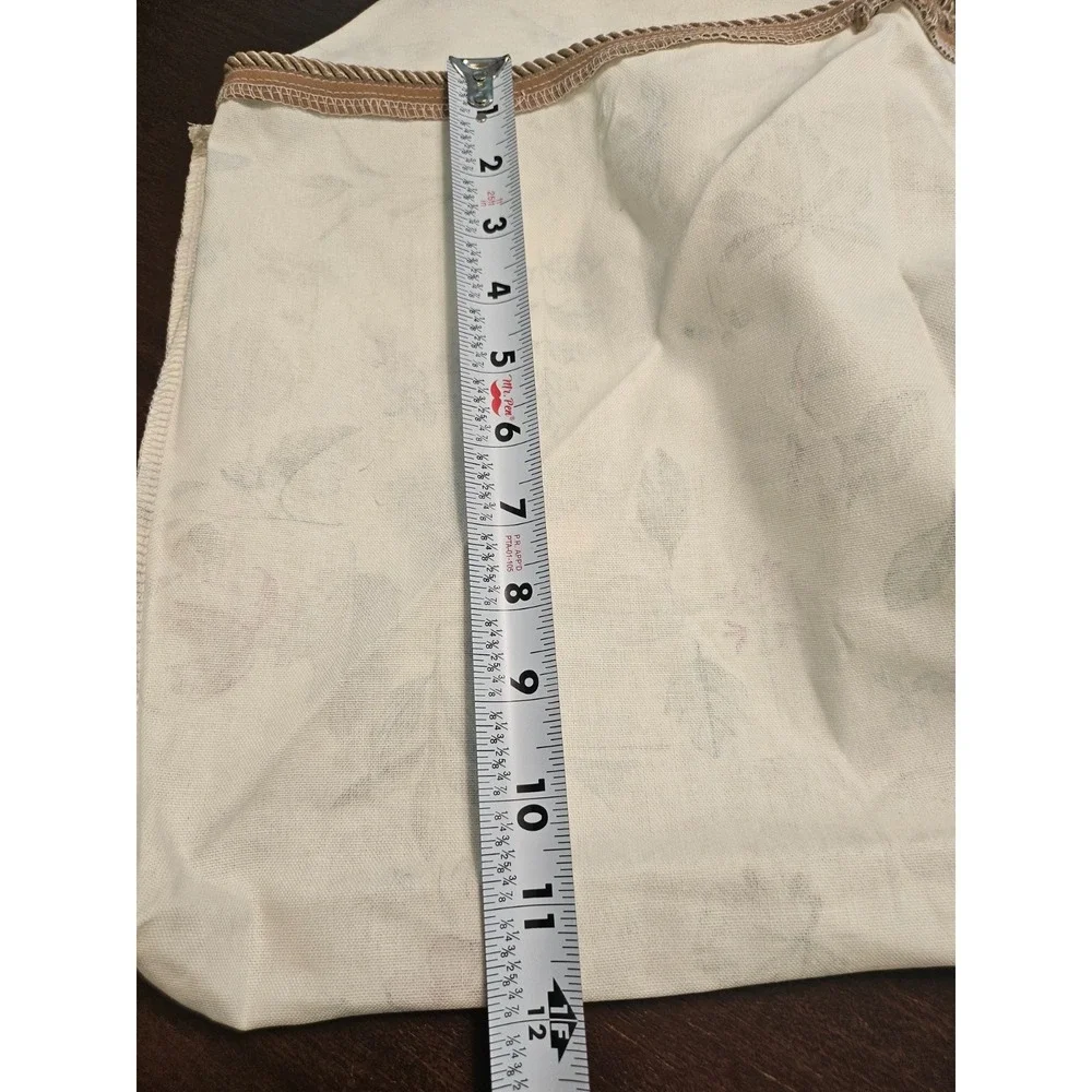 Longaberger Large Rectangular Storage Basket Liner Botanical Fields Fabric NEW